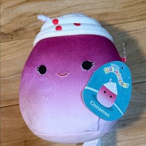 Squishmallows Cinnamon 8 in Plush - Pink to Purple Gradient with Cream Topper